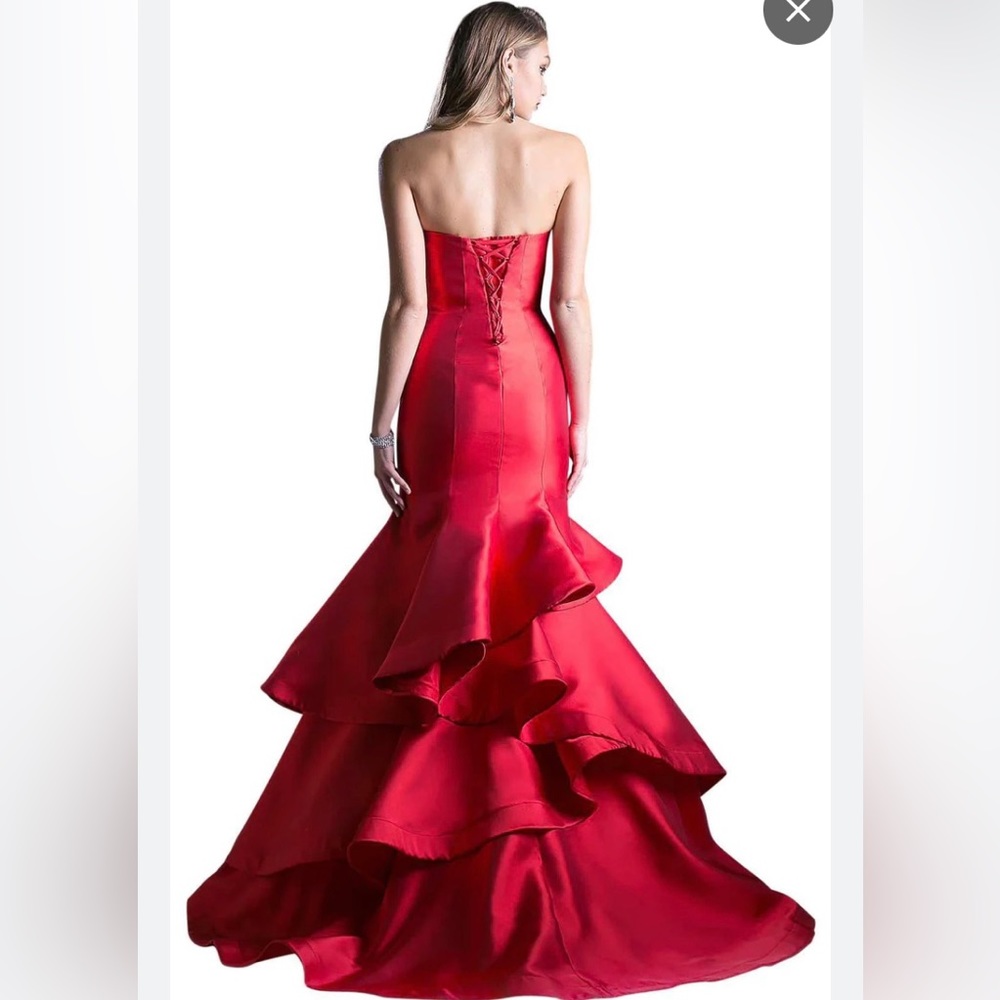 Andrea & Leo couture red gown